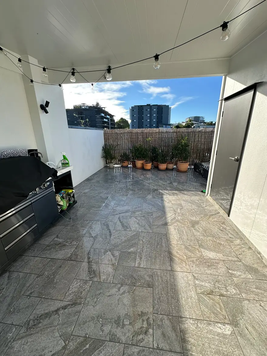 Floor and pavers cleaning after