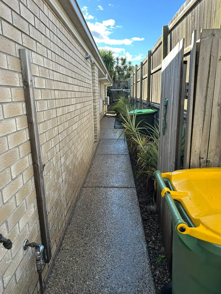 Driveway and paving pressure wash after